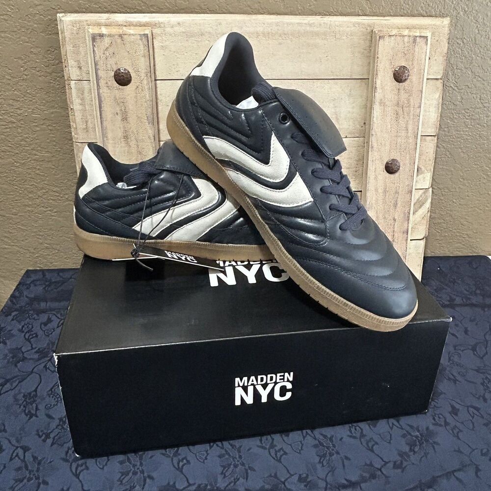 Madden NYC Men Low Top Lace-Up Athletic Sneaker Blue/White NWT with box Sz 11